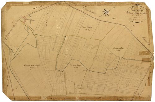 Garchy, cadastre ancien : plan parcellaire de la section A dite de Mézières, feuille 11