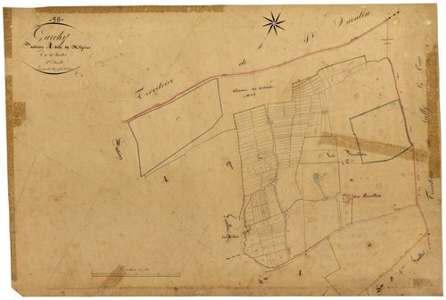 Garchy, cadastre ancien : plan parcellaire de la section A dite de Mézières, feuille 1