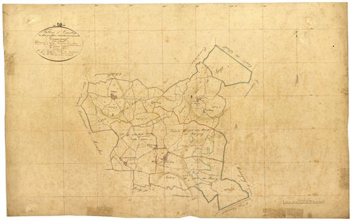 Germenay, cadastre ancien : tableau d'assemblage