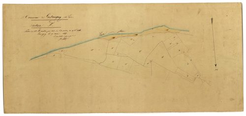 Germigny-sur-Loire, cadastre ancien : plan parcellaire de la section F dite de Rouesse, annexe