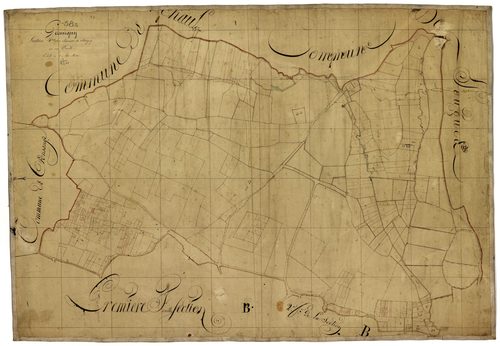 Germigny-sur-Loire, cadastre ancien : plan parcellaire de la section C dite des Champs de Chevigny, feuille 1