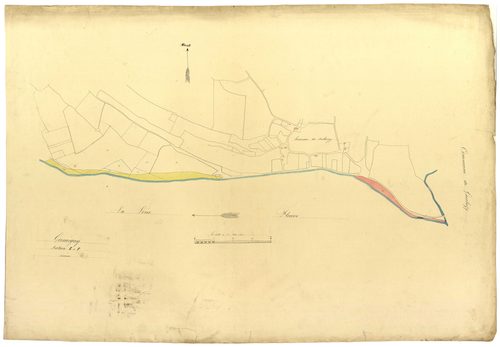 Germigny-sur-Loire, cadastre ancien : plan parcellaire de la section E dite des Gigots et de la section F dite de Rouesse, annexe 2