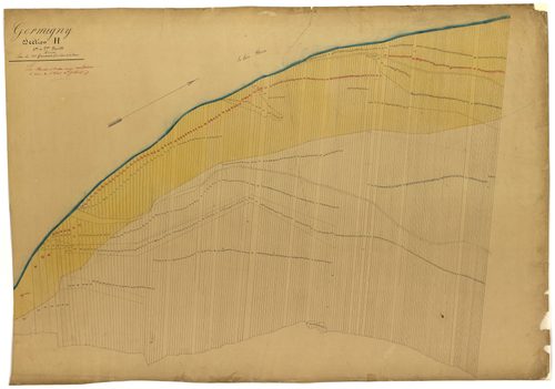 Germigny-sur-Loire, cadastre ancien : plan parcellaire de la section H dite de la Saulaie et de la Loire, feuilles 4 et 5, annexe