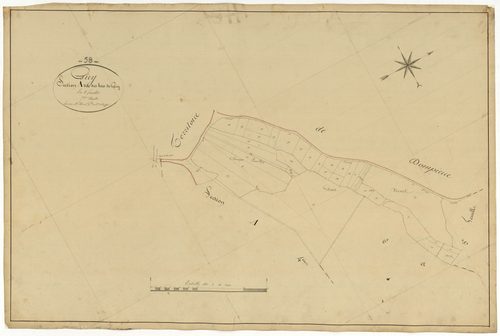 Giry, cadastre ancien : plan parcellaire de la section A dite des Bois de Giry, feuille 7