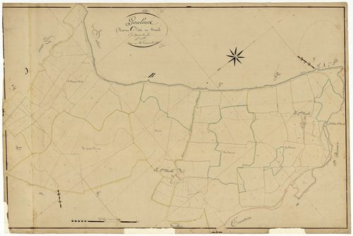 Gouloux, cadastre ancien : plan parcellaire de la section C dite du Breuil, feuille 1