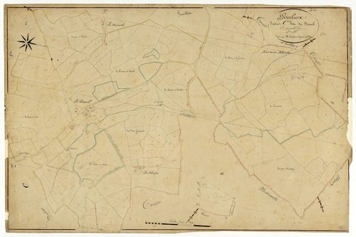 Gouloux, cadastre ancien : plan parcellaire de la section C dite du Breuil, feuille 4