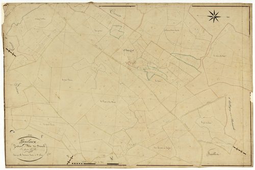 Gouloux, cadastre ancien : plan parcellaire de la section C dite du Breuil, feuille 3