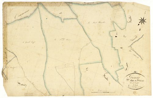 Grenois, cadastre ancien : plan parcellaire de la section F dite de Saint-Navé, feuille 3