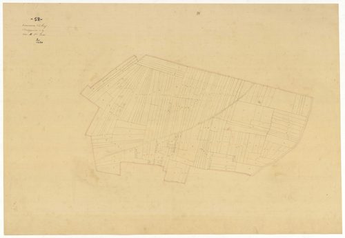 Héry, cadastre ancien : plan parcellaire de la section B dite de Tressolles, feuille 1, développement
