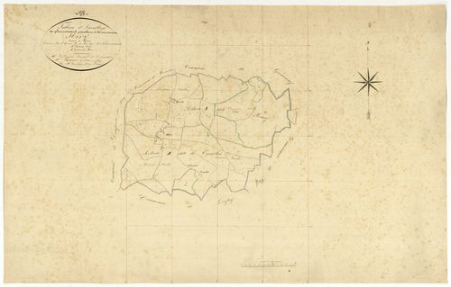 Héry, cadastre ancien : tableau d'assemblage