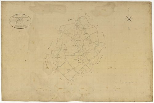Jailly, cadastre ancien : tableau d'assemblage