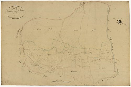 Jailly, cadastre ancien : plan parcellaire de la section A dite de Varigot, feuille 4