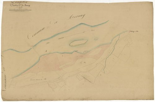 Langeron, cadastre ancien : plan parcellaire de la section C dite du Bourg, feuille 1, annexe