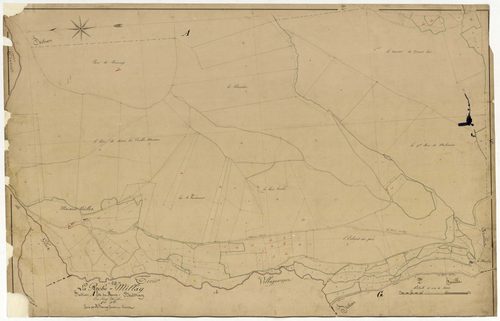 Larochemillay, cadastre ancien : plan parcellaire de la section A dite du Mont-Beuvray, feuille 1