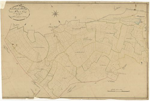 Larochemillay, cadastre ancien : plan parcellaire de la section J dite de Buzon, feuille 1