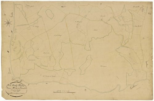 Larochemillay, cadastre ancien : plan parcellaire de la section G dite du Renault, feuille 4