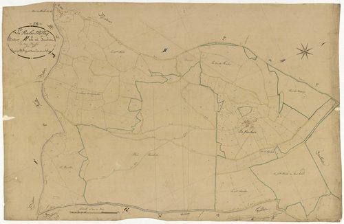 Larochemillay, cadastre ancien : plan parcellaire de la section H dite des Frachots, feuille 3