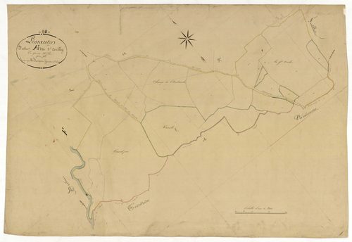 Limanton, cadastre ancien : plan parcellaire de la section F dite d'Arcilly, feuille 2