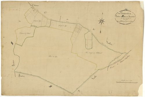 Limanton, cadastre ancien : plan parcellaire de la section H dite de Limanton, feuille 3