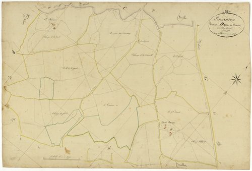 Limanton, cadastre ancien : plan parcellaire de la section D dite de Bardy, feuille 3