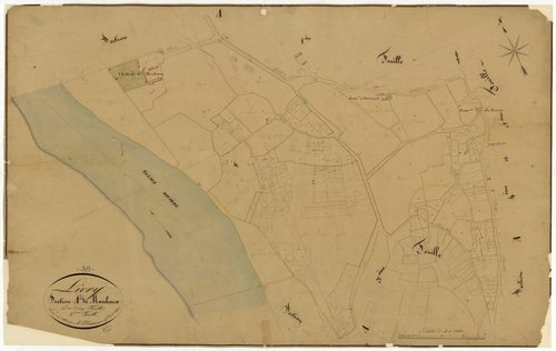 Livry, cadastre ancien : plan parcellaire de la section A dite de Mauboux, feuille 2