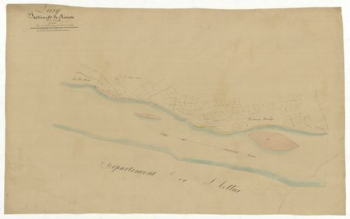Livry, cadastre ancien : plan parcellaire de la section D dite de Riousse, feuille 3, annexe