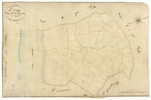 Livry, cadastre ancien : plan parcellaire de la section C dite de Paraize, feuille 3