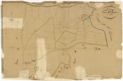 Livry, cadastre ancien : plan parcellaire de la section A dite de Mauboux, feuille 5