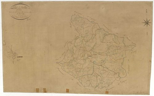 Lormes, cadastre ancien : tableau d'assemblage