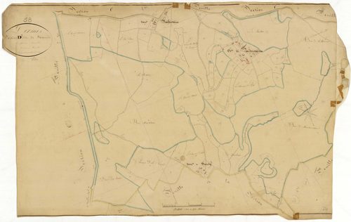 Lormes, cadastre ancien : plan parcellaire de la section D dite de Sommée, feuille 3