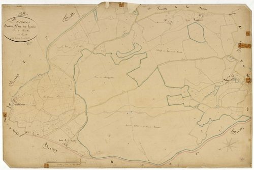 Lormes, cadastre ancien : plan parcellaire de la section A dite des Loppins, feuille 4