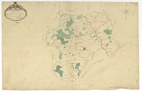 Lucenay-lès-Aix, cadastre ancien : tableau d'assemblage