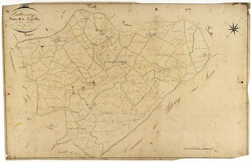 Luthenay-Uxeloup, cadastre ancien : plan parcellaire de la section B dite de Neuftables, feuille 3
