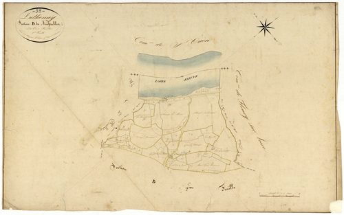 Luthenay-Uxeloup, cadastre ancien : plan parcellaire de la section B dite de Neuftables, feuille 1