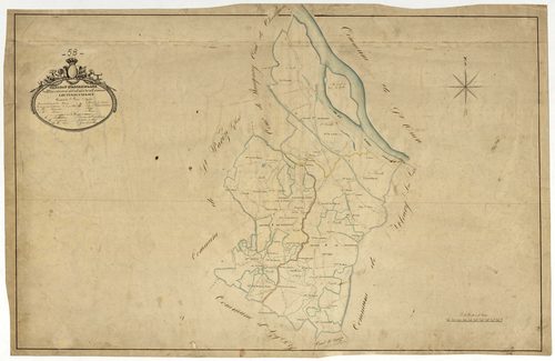 Luthenay-Uxeloup, cadastre ancien : tableau d'assemblage