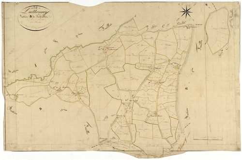Luthenay-Uxeloup, cadastre ancien : plan parcellaire de la section B dite de Neuftables, feuille 2