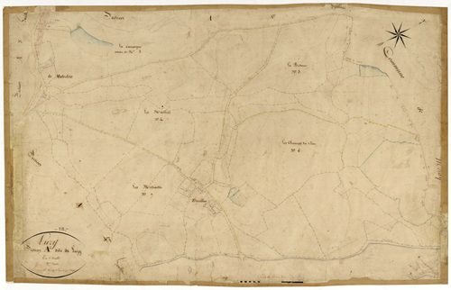 Luzy, cadastre ancien : plan parcellaire de la section A dite de Luzy, feuille 2