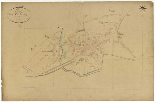 Luzy, cadastre ancien : plan parcellaire de la section A dite de Luzy, feuille 5