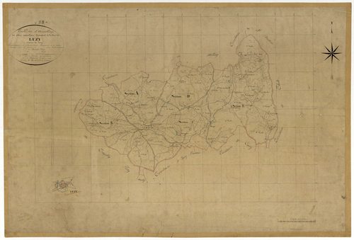 Luzy, cadastre ancien : tableau d'assemblage