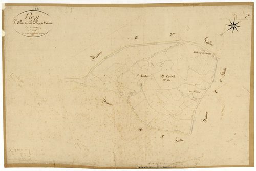 Luzy, cadastre ancien : plan parcellaire de la section B dite des Bois de Luzy et Saint-André, feuille 4