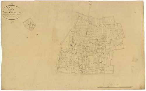 Lys, cadastre ancien : plan parcellaire de la section C dite de la Coudray, développement 1