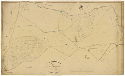 Lys, cadastre ancien : plan parcellaire de la section A dite de Lys, feuille 2