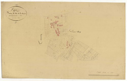 Lys, cadastre ancien : plan parcellaire de la section B dite de la Creuse, développement