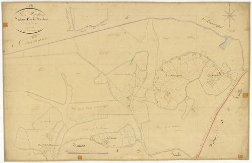 La Machine, cadastre ancien : plan parcellaire de la section A dite de La Machine, feuille 1