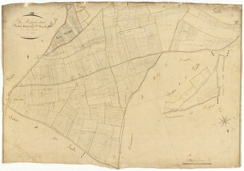 La Maison-Dieu, cadastre ancien : plan parcellaire de la section A dite du Grand et Petit Maulay, feuille 2
