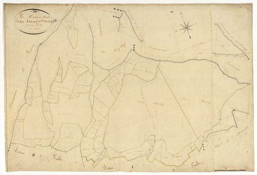 La Maison-Dieu, cadastre ancien : plan parcellaire de la section A dite du Grand et Petit Maulay, feuille 1