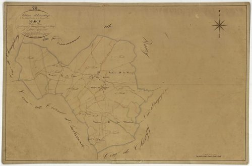 Marcy, cadastre ancien : tableau d'assemblage