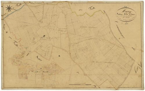 Marcy, cadastre ancien : plan parcellaire de la section A dite de Coeur, feuille 4