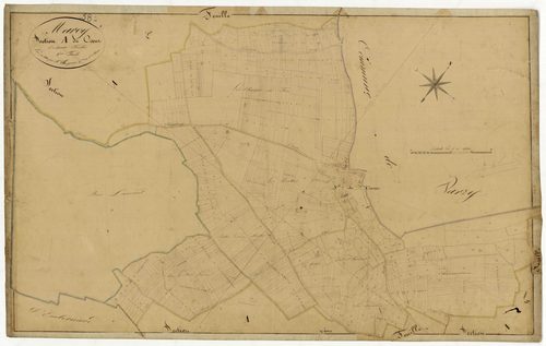Marcy, cadastre ancien : plan parcellaire de la section A dite de Coeur, feuille 2