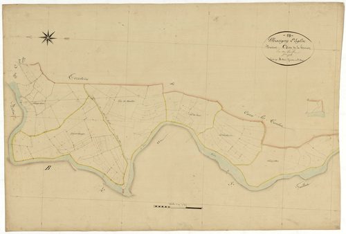 Marigny-l'Église, cadastre ancien : plan parcellaire de la section C dite de la Tronçoy, feuille 3
